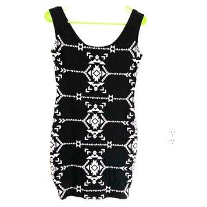 Aztec Midi Bodycon Dress
